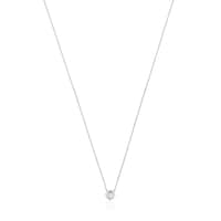 White gold Les Classiques Necklace with small Diamond rosette