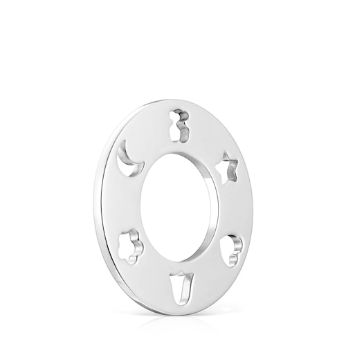 Colgante grande de plata Glory