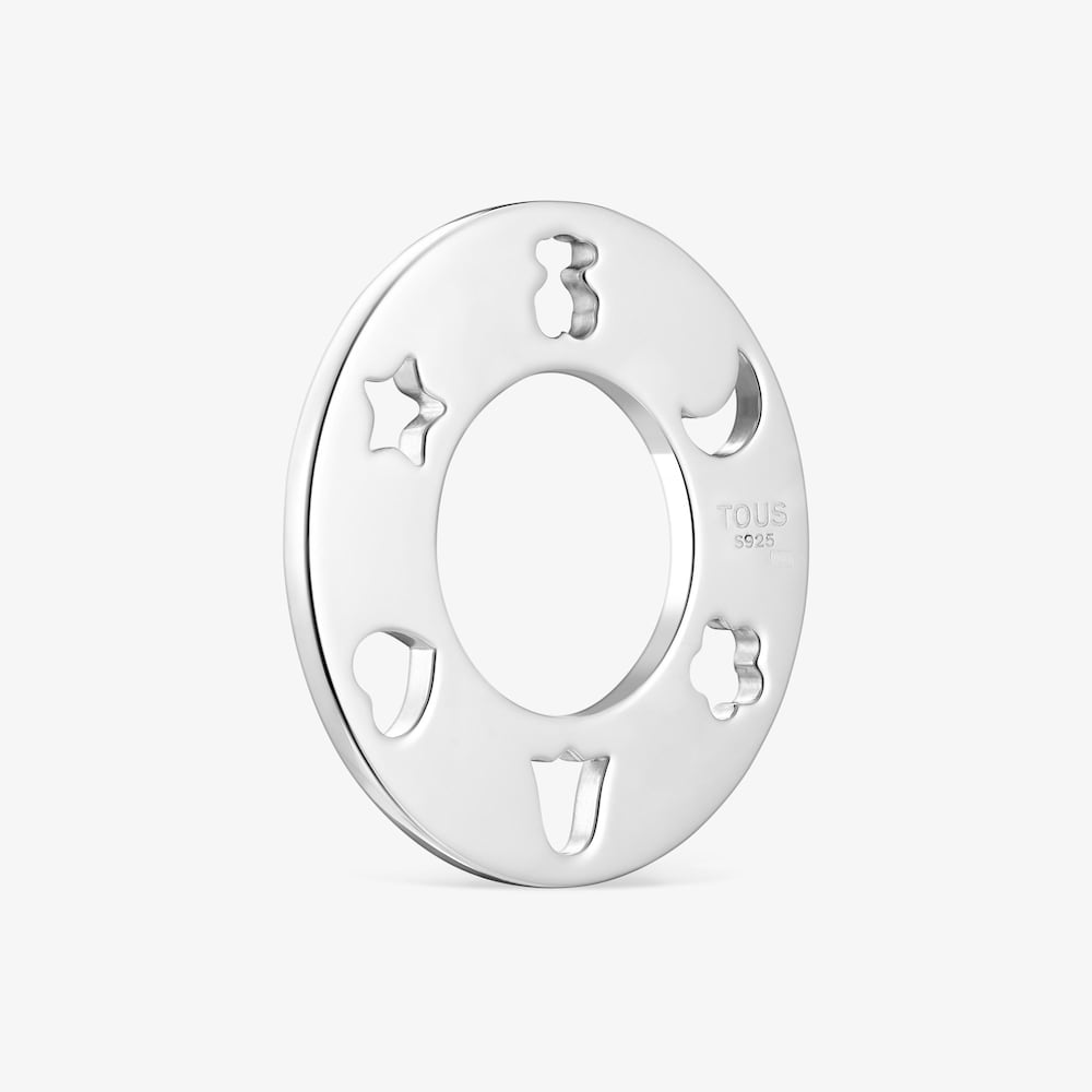 Colgante grande de plata Glory