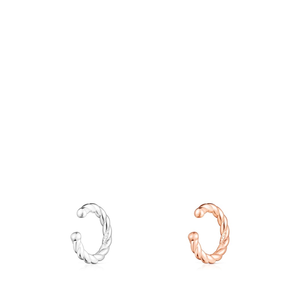 Pack Earcuff bicolor rosa Braid image number 2