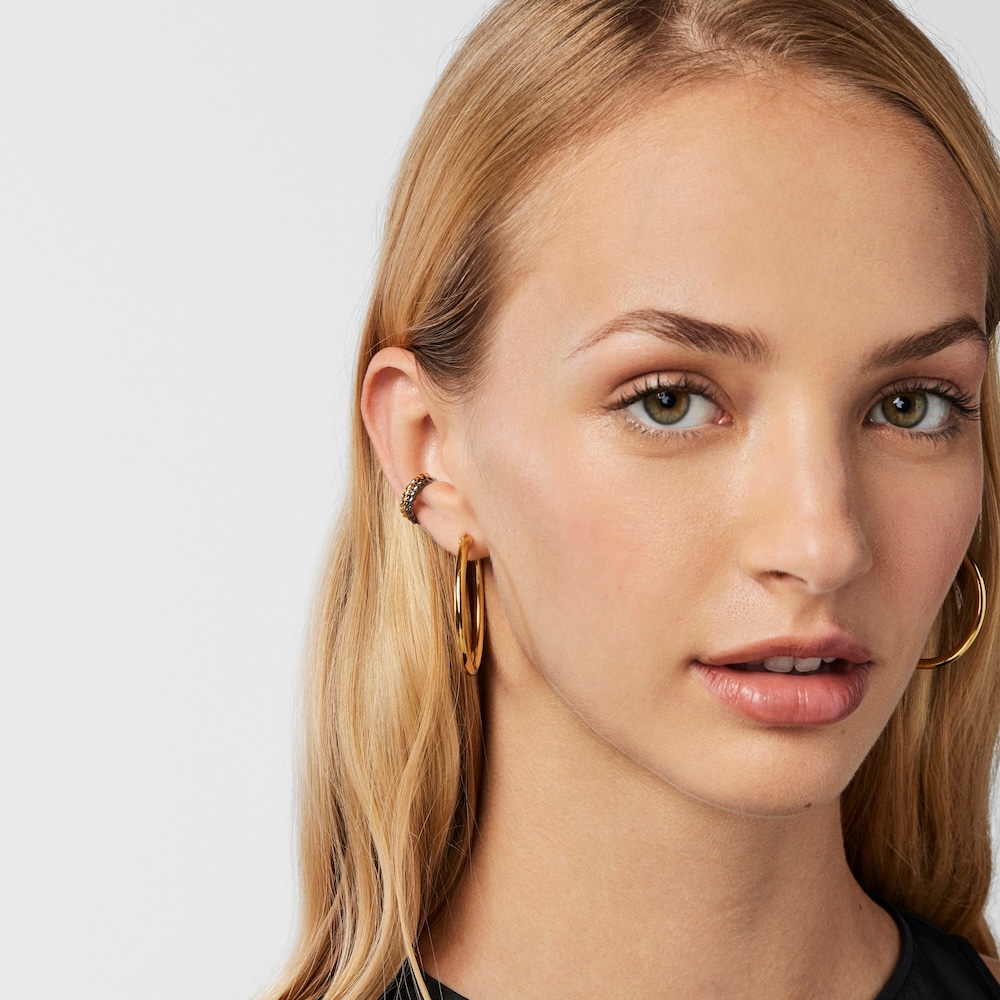 Pack Earcuff Braid em Prata Vermeil e Prata Dark Silver