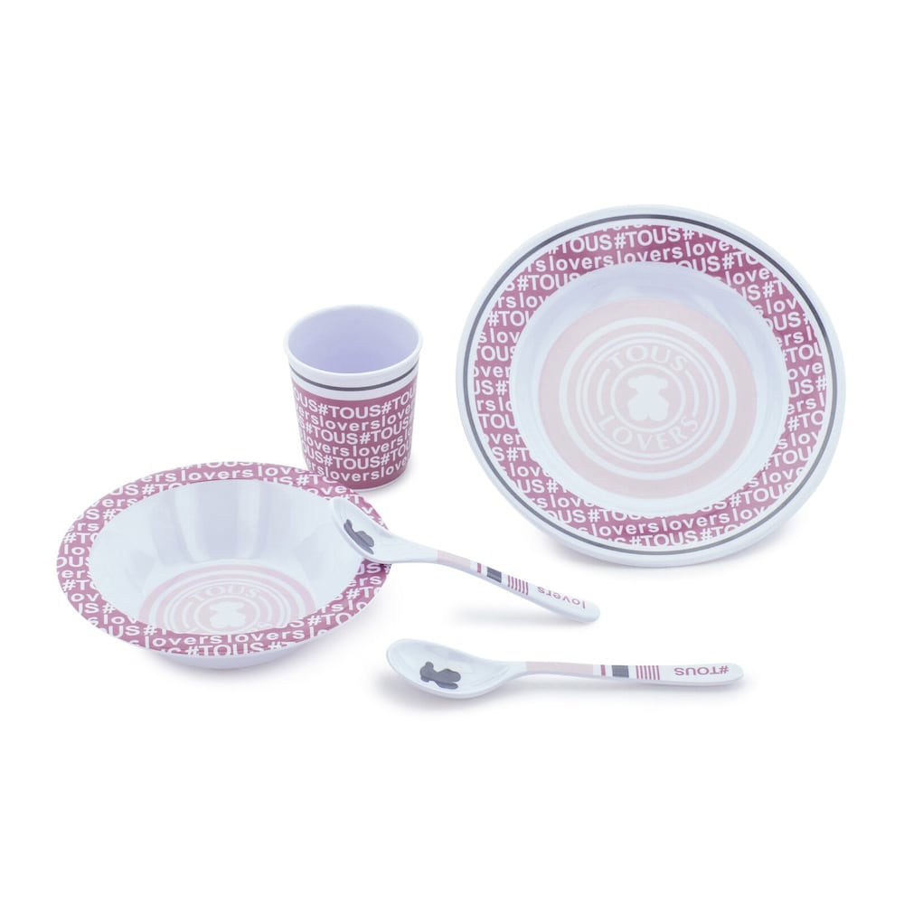 Vajilla 5 piezas TOUS Lovers Rosa