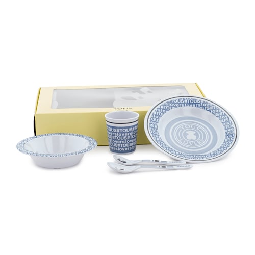 Vajilla 5 piezas TOUS Lovers Azul celeste