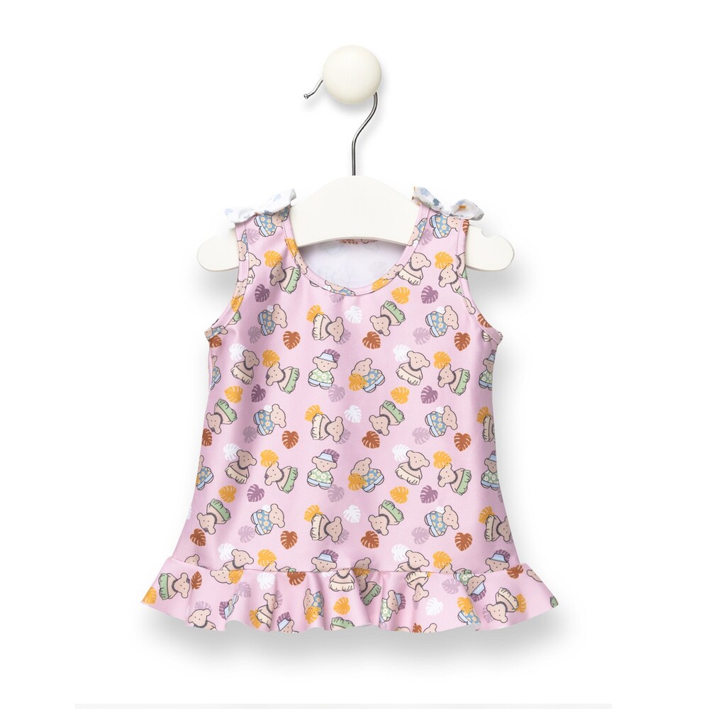 Vestido de praia la&ccedil;os Hawai Rosa