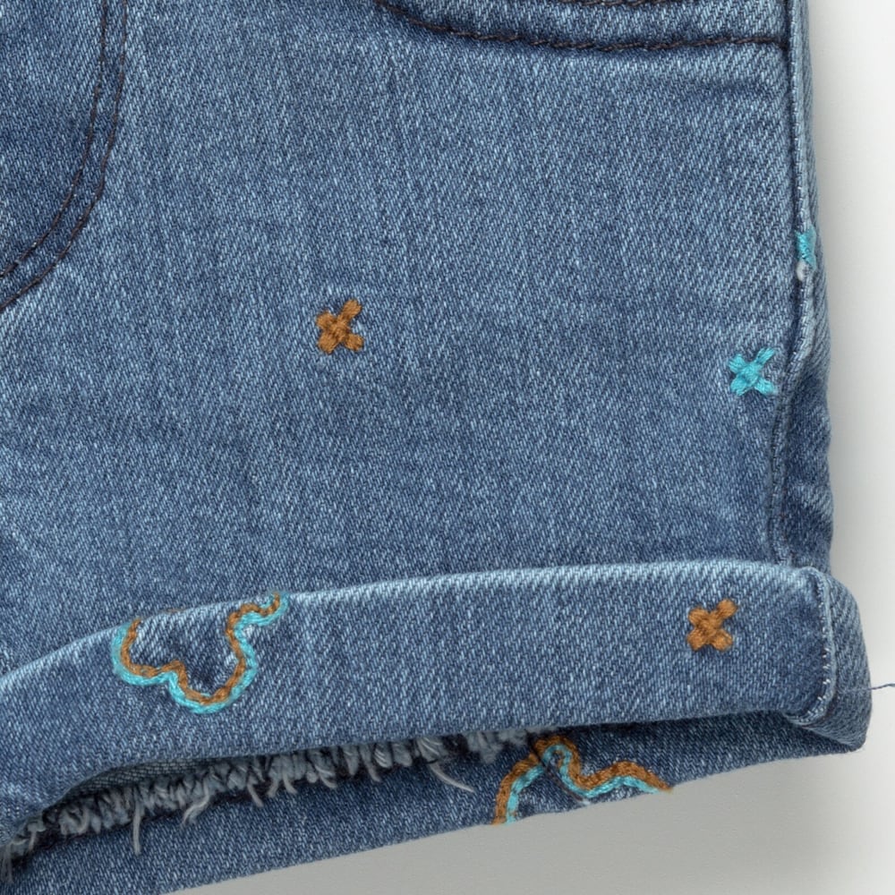 Jeans Short de ni&ntilde;a X Bear Pant Denim medio