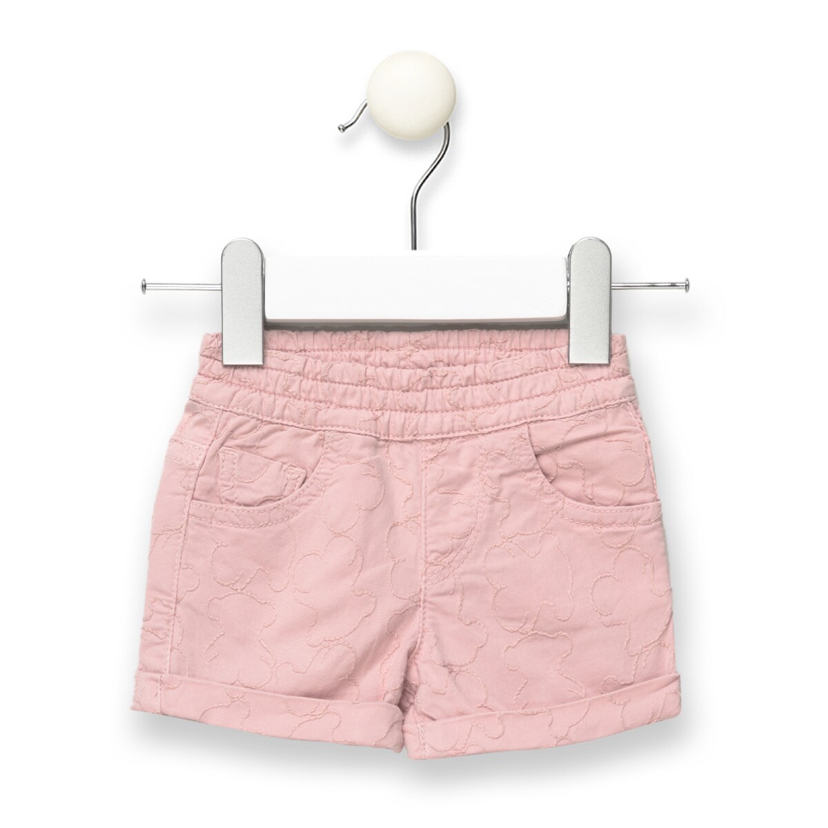 Short Menina Multi-Ursos De Jacquard Rosa