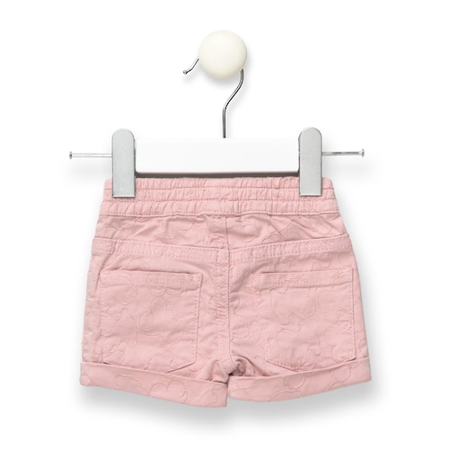 Short menina Multi-Ursos de jacquard Rosa
