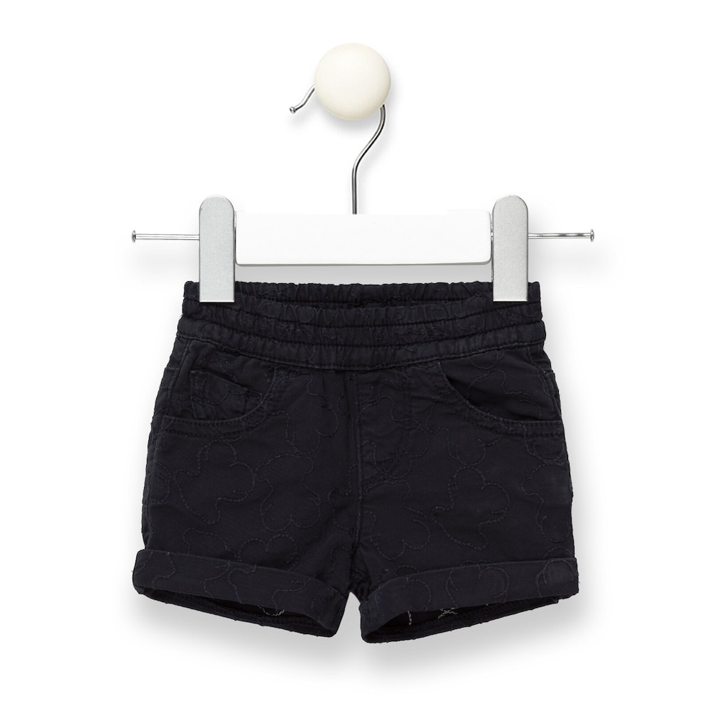 Short menina Multi-Ursos de jacquard Azul Marinho