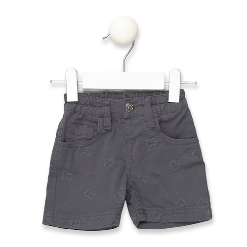 Calções menino Multi-Ursos bordados Cinzento