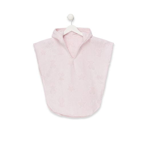 Poncho frotte Rus MS w kolorze r&oacute;żowym image number 0