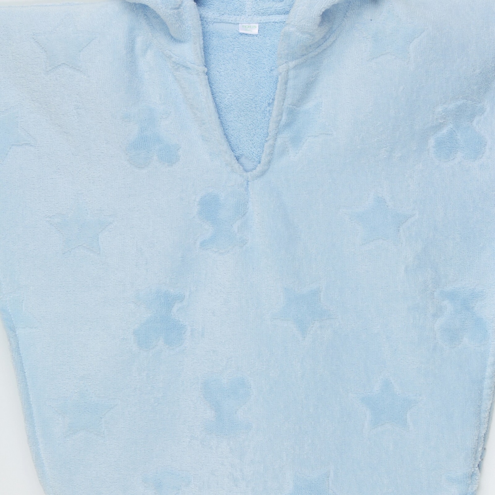 Poncho frotte Rus MS w kolorze błękitnym