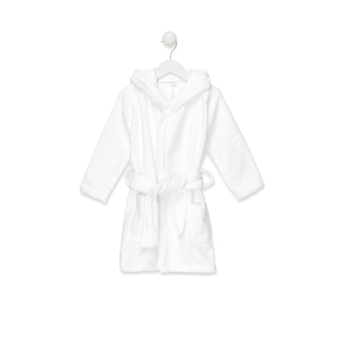 Szlafrok kąpielowy frotte Rus MS w kolorze białym image number 0