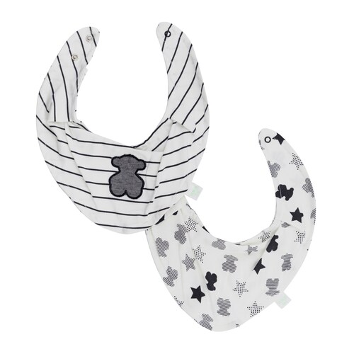 Set dos baberos bandana Star Bear Crudo image number 0