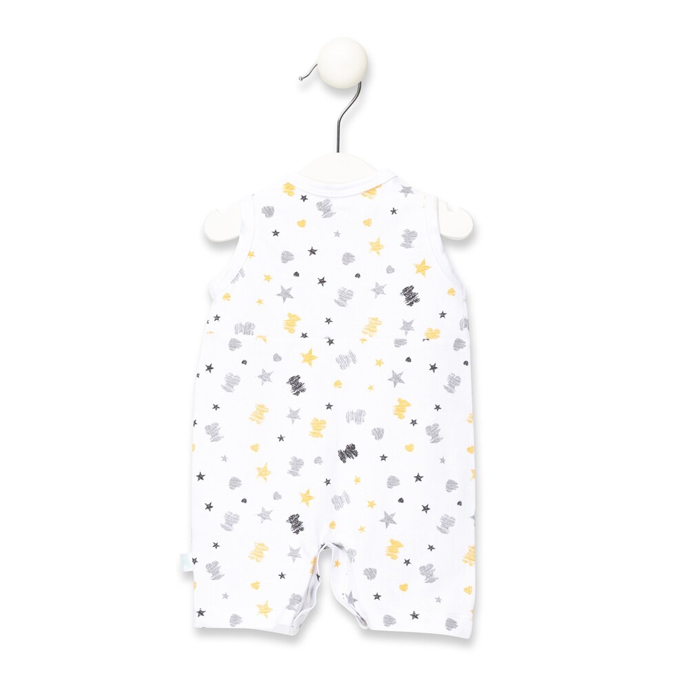 Pijama d'una pe&ccedil;a curt Stroke Gris
