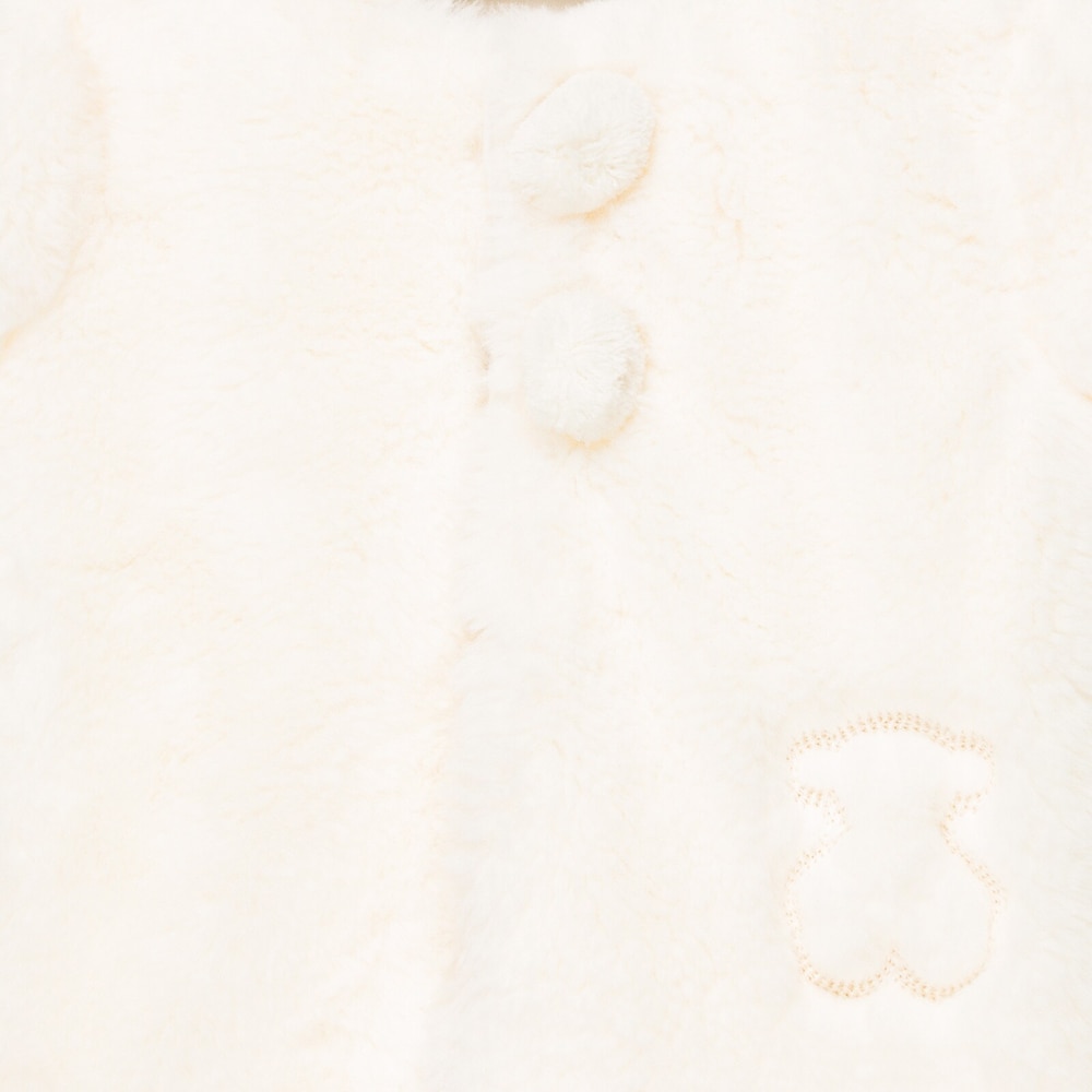 Abrigo de pelo Dusty Chic Blanco