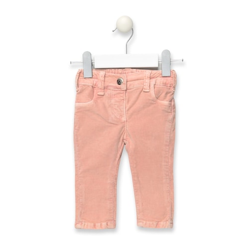 Cal&ccedil;as skinny veludo de menina Pant Rosas