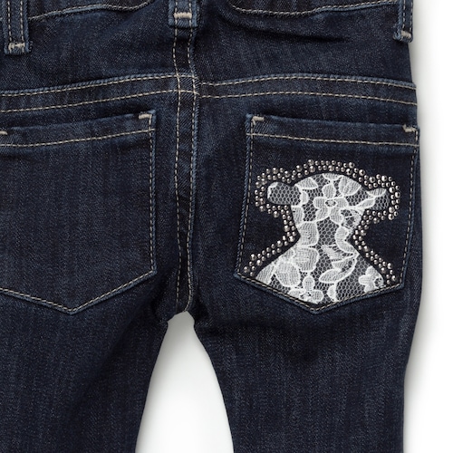 Jeans skinny de menina Pant Denim Escuros