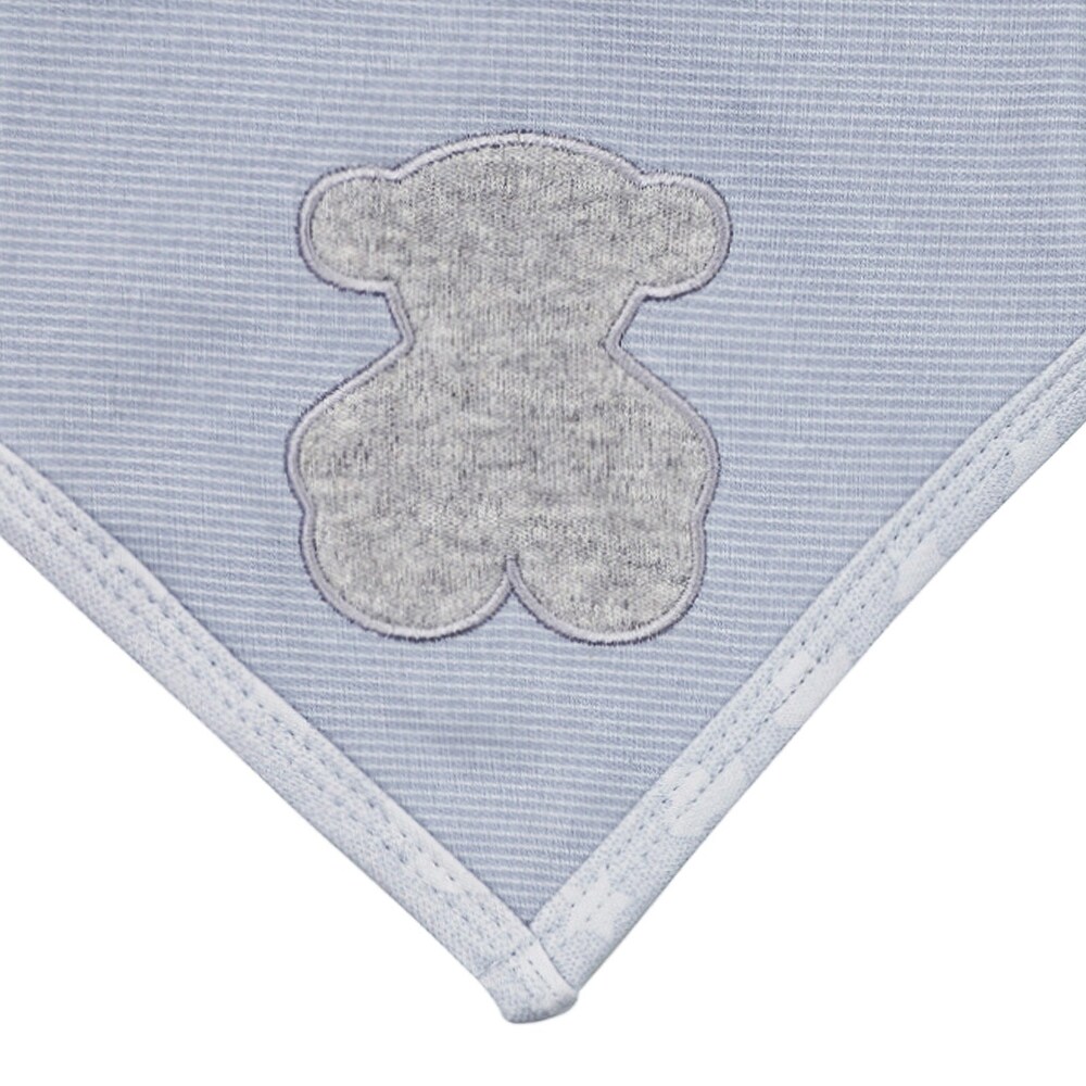 Conjunto dois babetes bandana Multipoints Azul celeste