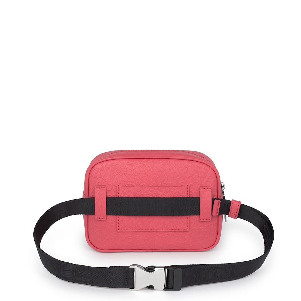 Sk&oacute;rzana torebka typu nerka Sira w kolorze fuksji