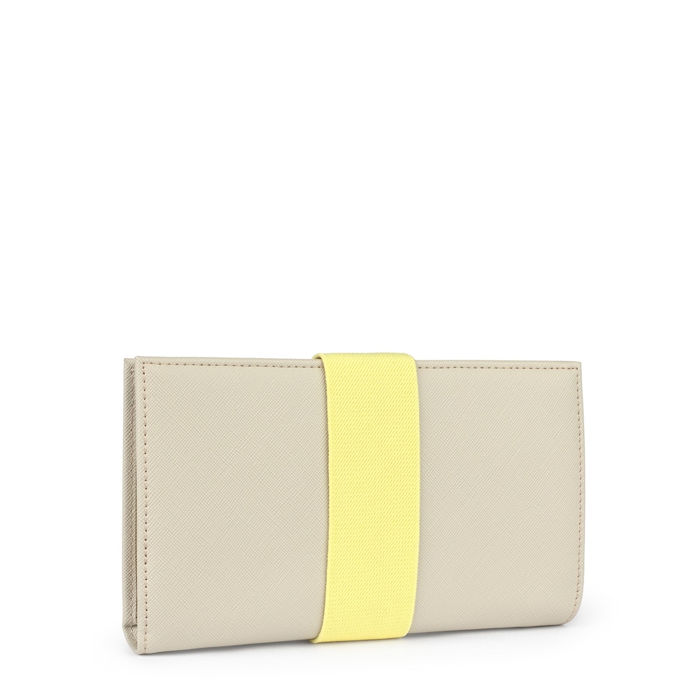 Duża beżowa kopert&oacute;wka z kolekcji New Essence