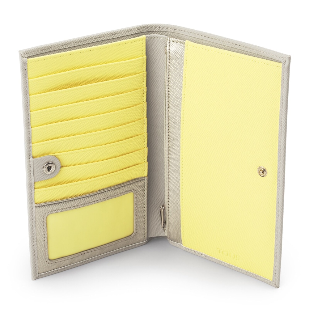 Duża beżowa kopert&oacute;wka z kolekcji New Essence