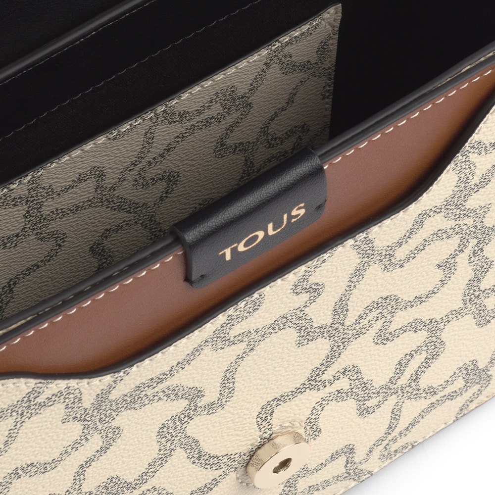 Medium Kaos Icon Multi Beige - Black Shoulder Bag