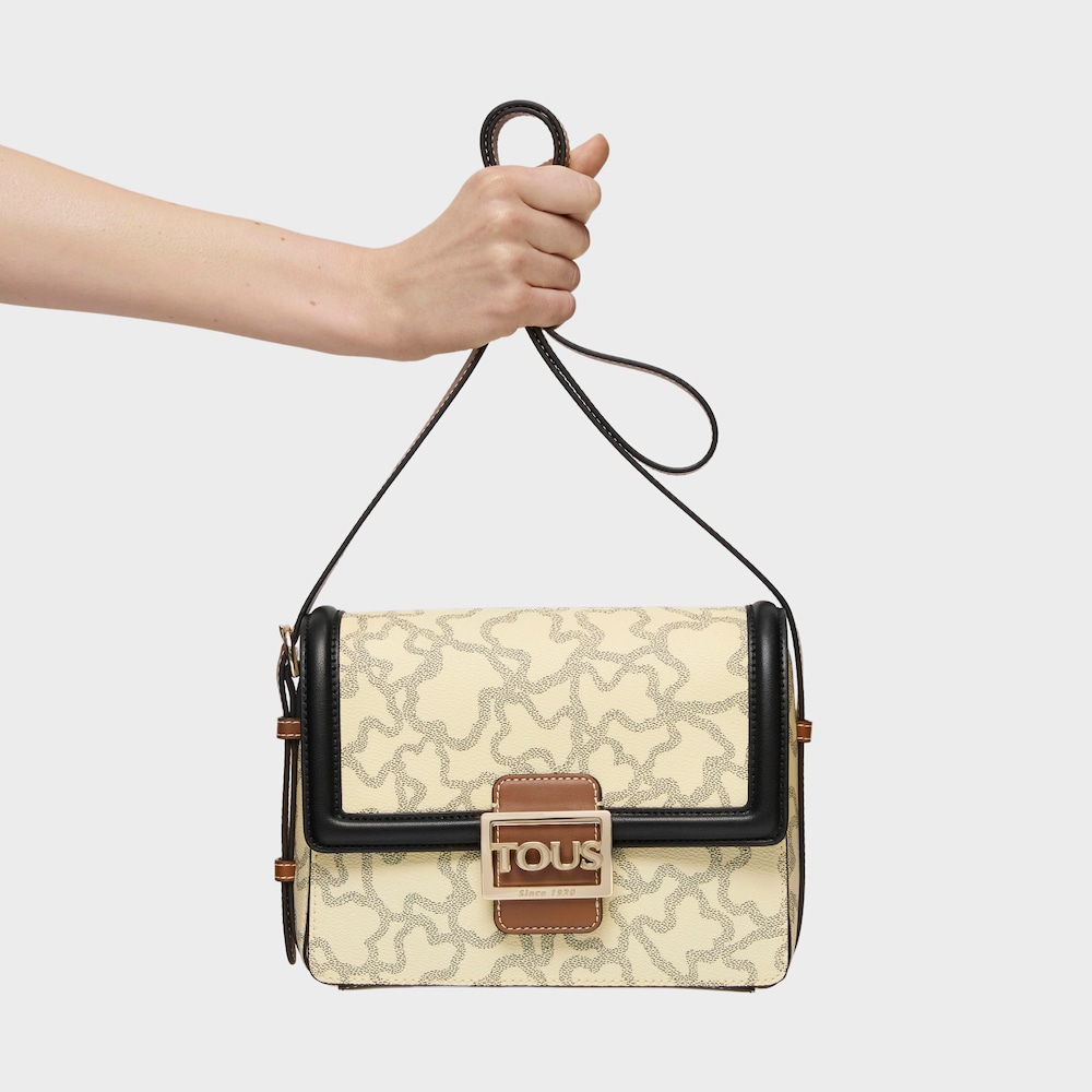 Medium Kaos Icon Multi Beige - Black Shoulder Bag