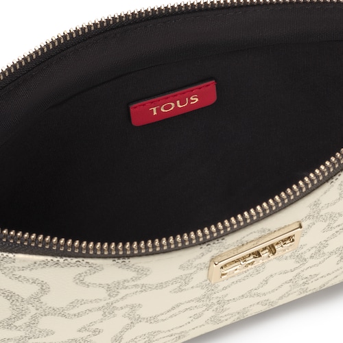 Clutch-Tasche Kaos Icon mehrfarbig in Beige