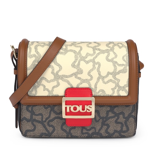 Medium Kaos Icon Multi Beige - Red Shoulder Bag