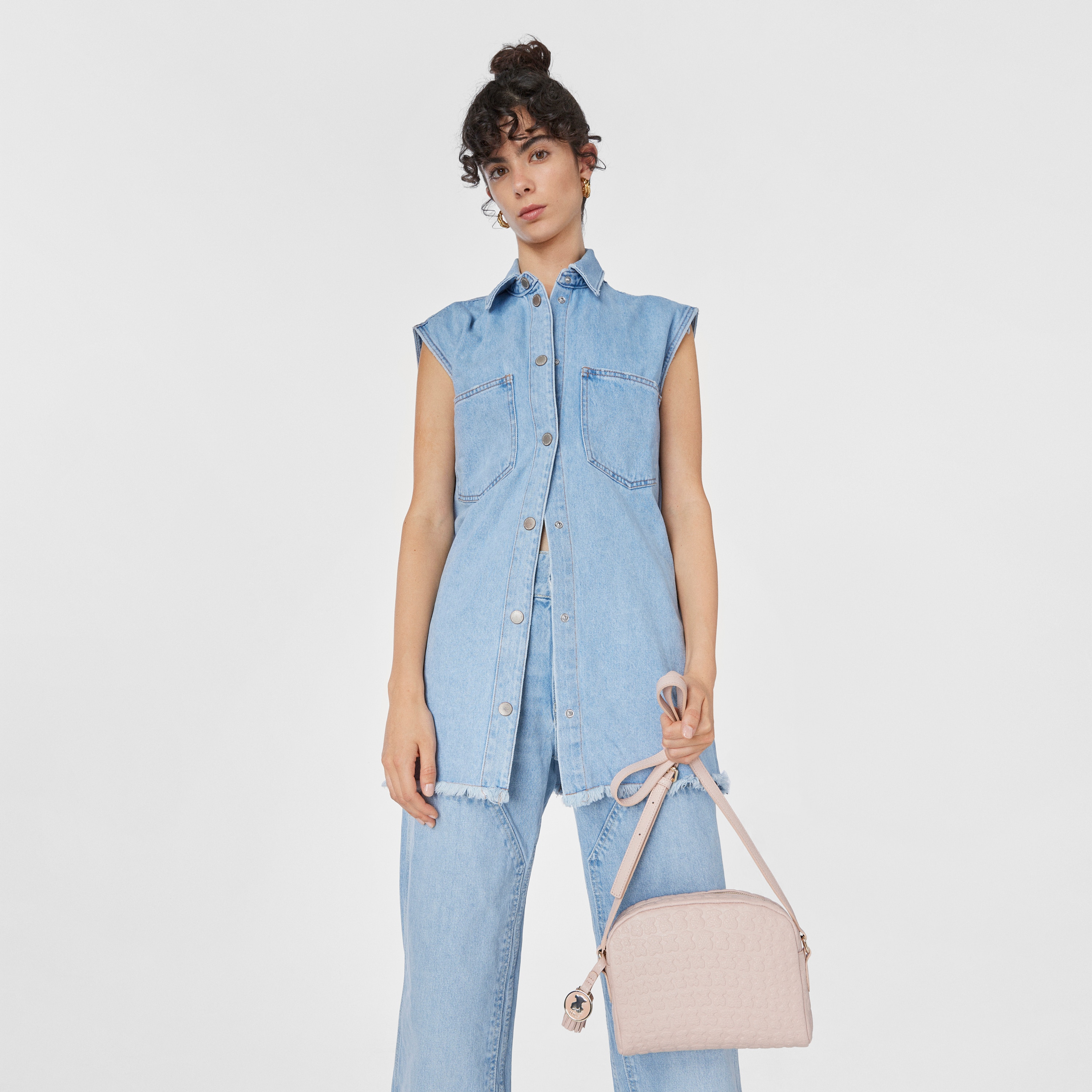 Pink leather Sherton Crossbody bag