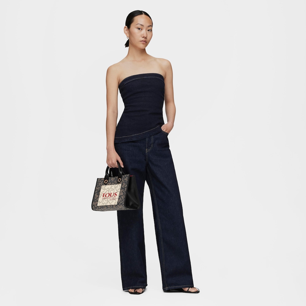 Shopping mediano Amaya Kaos Icon multi negro image number 4