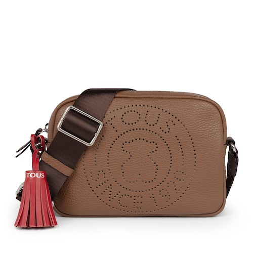 Small brown Leather Leissa Crossbody bag