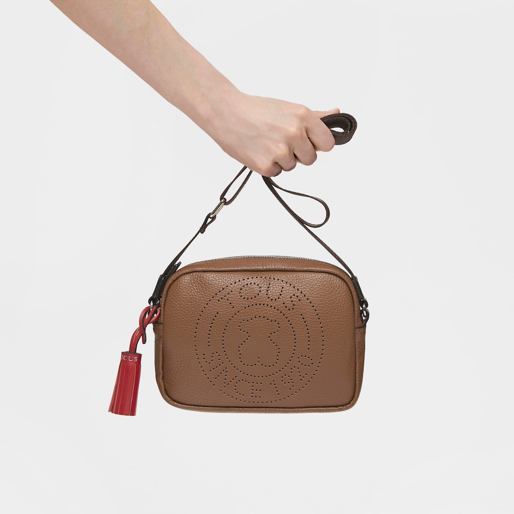 Small brown Leather Leissa Crossbody bag