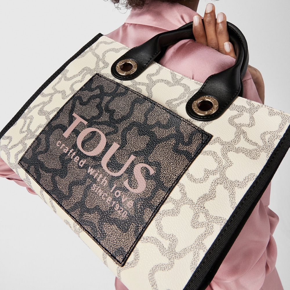 Shopping mediano Amaya Kaos Icon multi beige image number 3