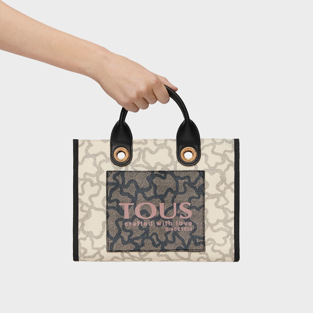 Shopping mediano Amaya Kaos Icon multi beige