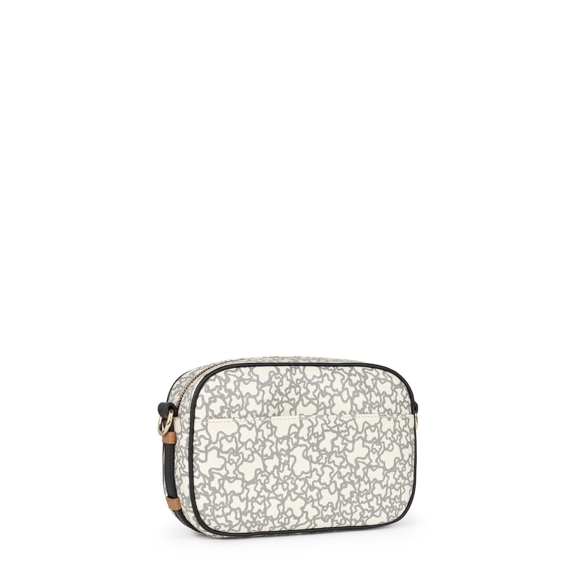 Bandolera Kaos Mini beige y negro image number 1