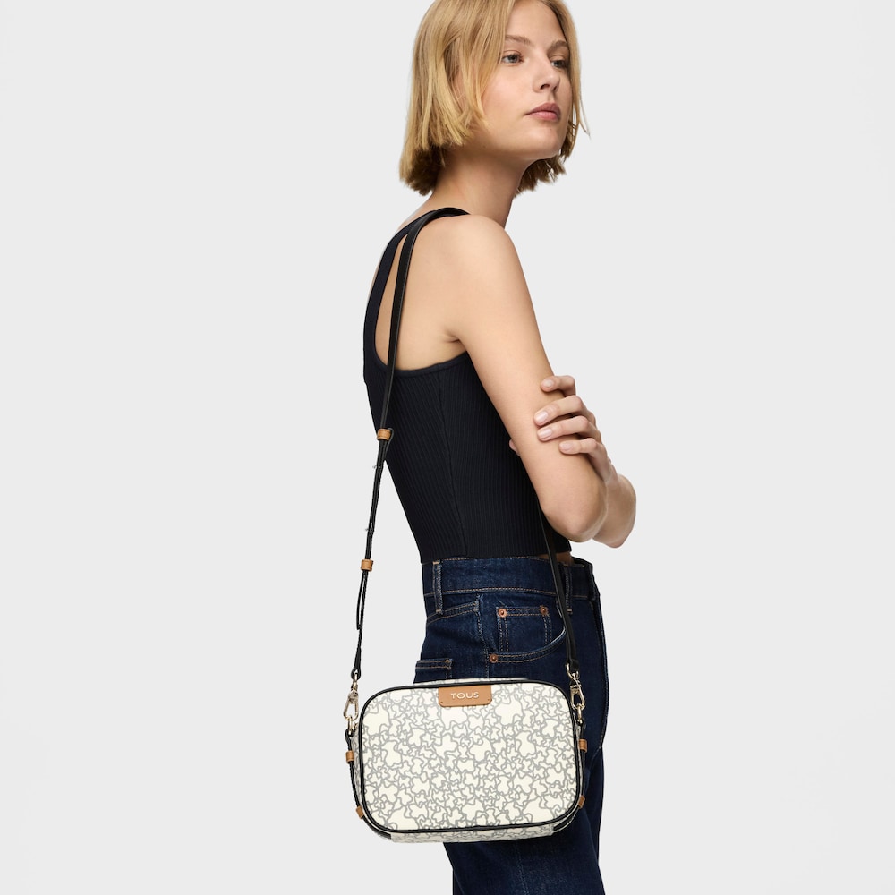 Beige and black Kaos Mini crossbody bag image number 3