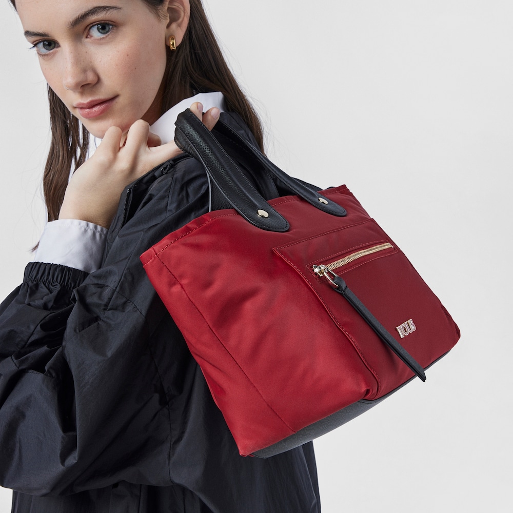 Capazo peque&ntilde;o Shelby rojo