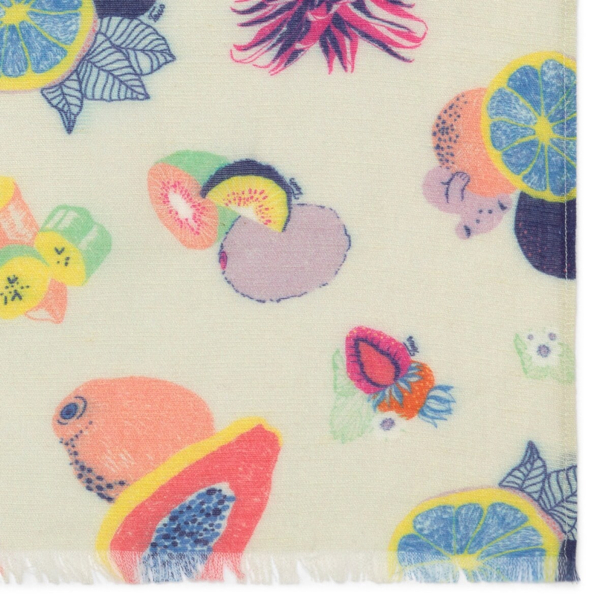 Foulard Pompom Bear Jacquard multicolor