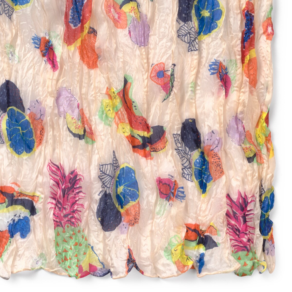 Foulard Frutas Plis Multicolor