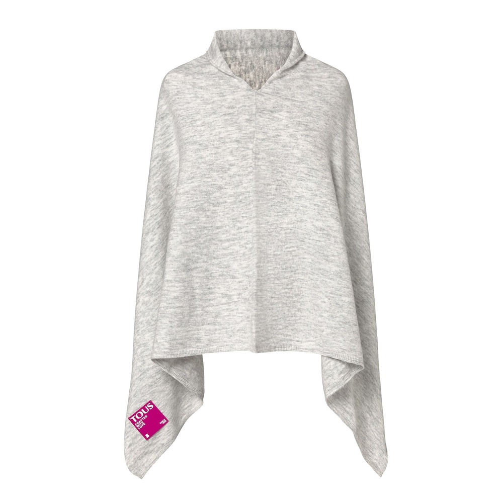Poncho Cadie gris claro