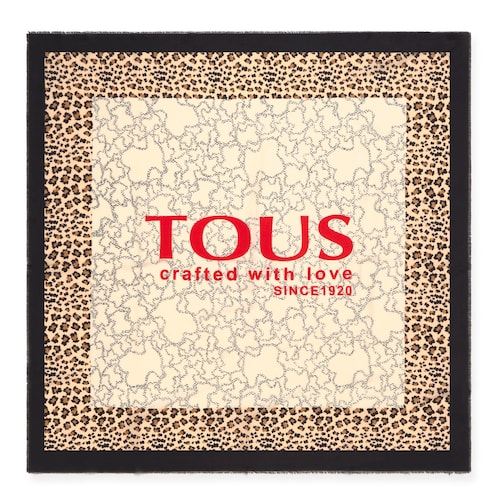 Pa&ntilde;uelo Kaos Icon Leo beige y negro