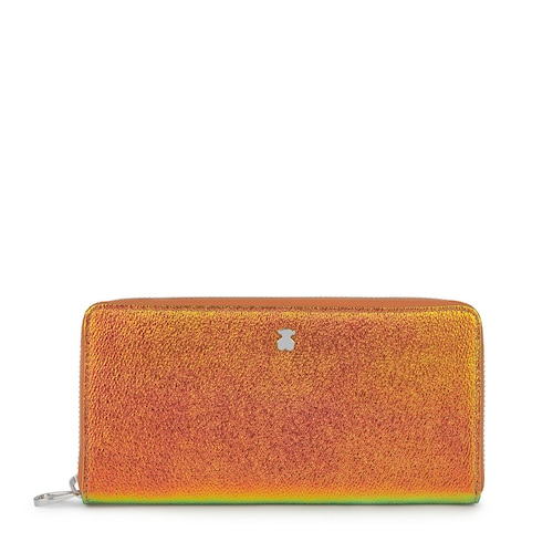 Medium Iridescent Orange Dorp Wallet image number 0