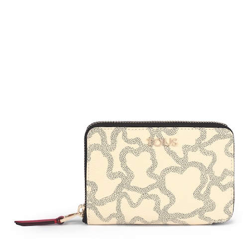 Small Kaos Icon Wallet in Multi Beige - Red image number 0