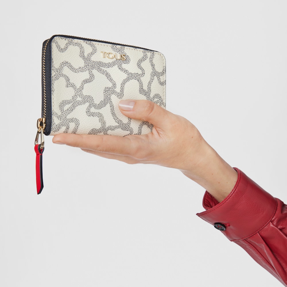 Cartera Kaos Icon Multi Beige - Rojo