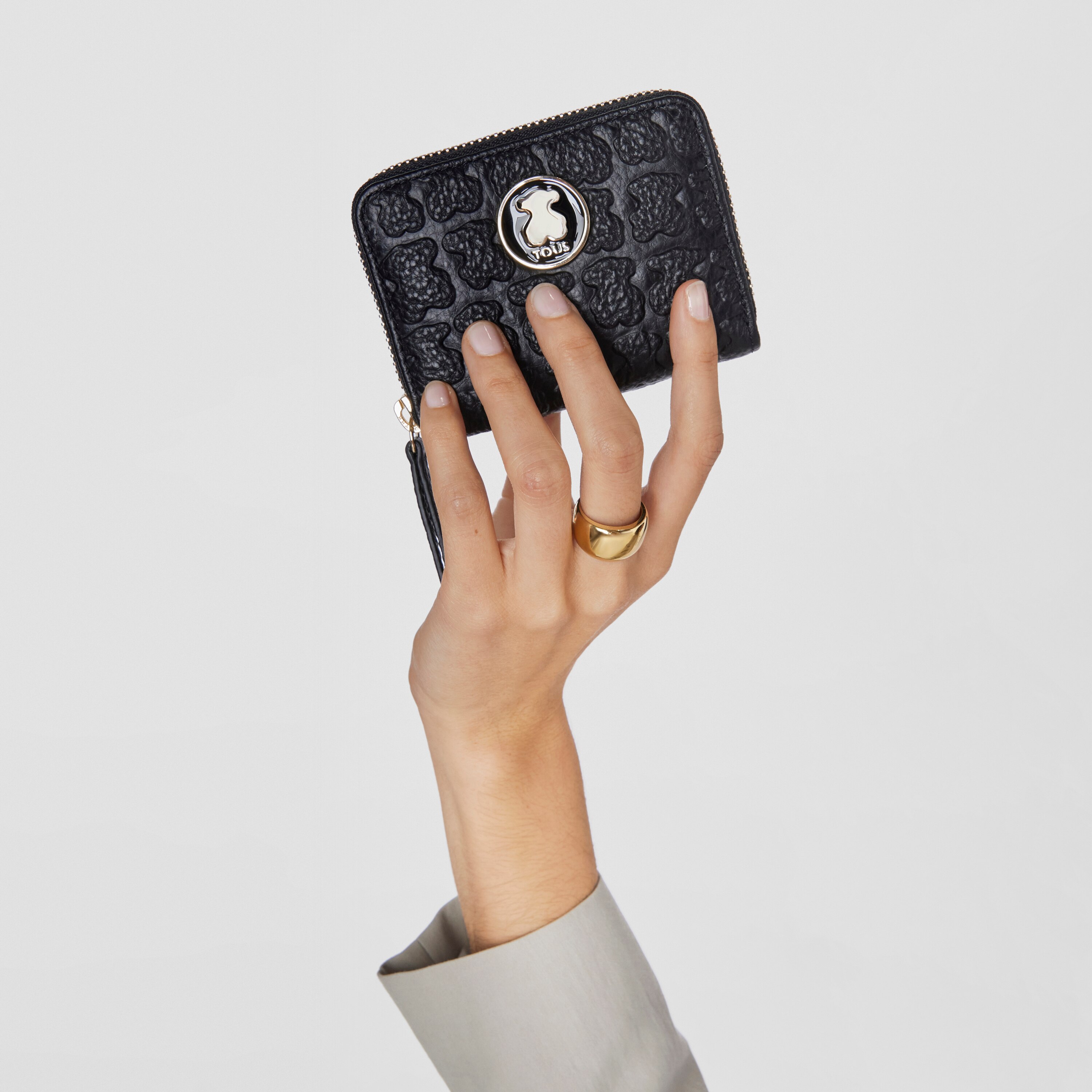 Medium Black Leather Sherton Change purse