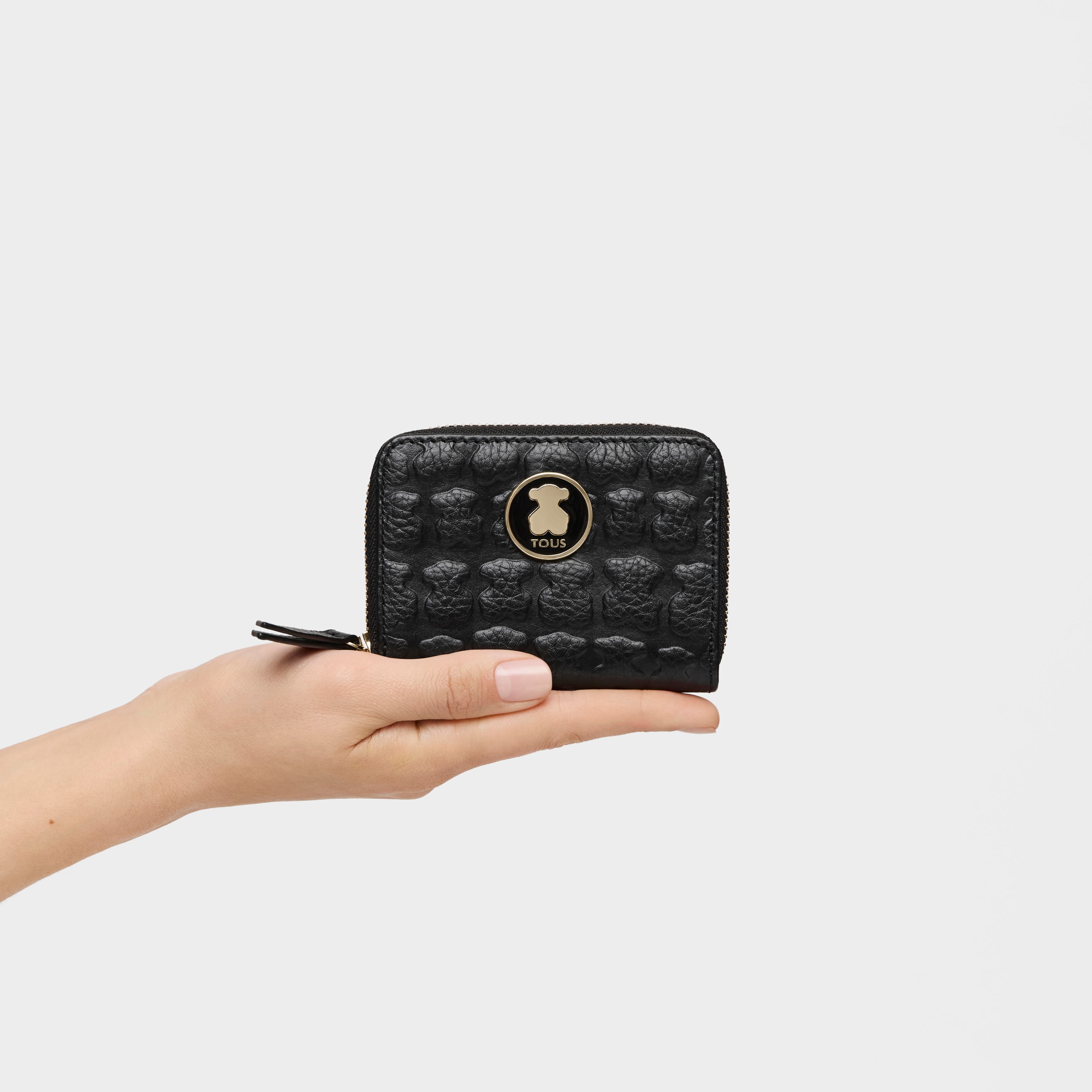 Medium Black Leather Sherton Change purse