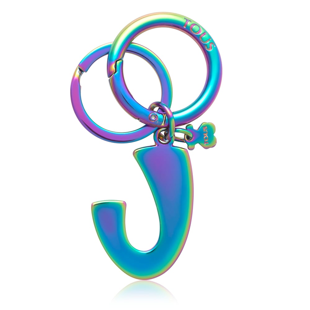 Llavero Touscedario Letra J Iriscente