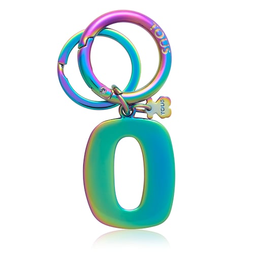 Iridescent Touscedario Letter O Key ring