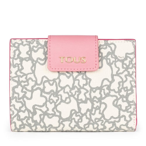 Cartera Kaos Mini beige y fucsia image number 0